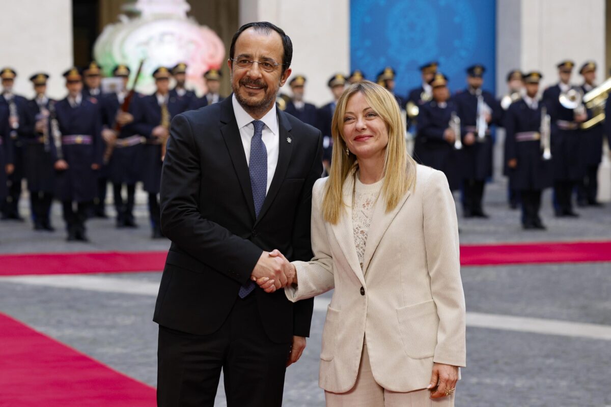 Ιταλία: Συνάντηση του Κύπριου προέδρου Νίκου Χριστοδουλίδη με την Ιταλίδα πρωθυπουργό Τζόρτζια Μελόνι 