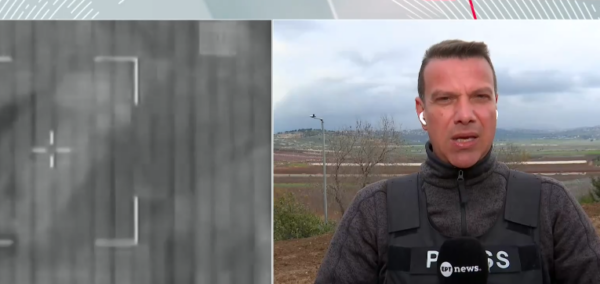 To ΕΡΤnews στα σύνορα Ισραήλ με Λίβανο – On air η στιγμή που ισραηλινές δυνάμεις αναχαιτίζουν drone και μαχητές της Χεζμπολάχ απαντούν