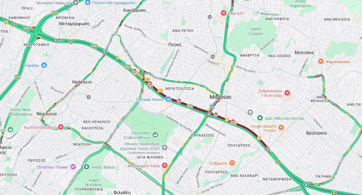 Αττική Οδός: Ατύχημα στο ρεύμα προς Ελευσίνα στο ύψος της Κύμης – Κλειστές οι δεξιές λωρίδες