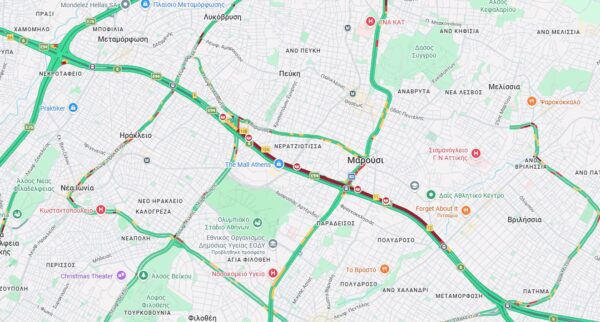 Αττική Οδός: Ατύχημα στο ρεύμα προς Ελευσίνα στο ύψος της Κύμης – Κλειστές οι δεξιές λωρίδες