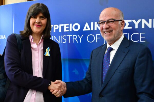 Συνάντηση της επικεφαλής της Ευρωπαϊκής Εισαγγελίας με τον Γ. Φλωρίδη