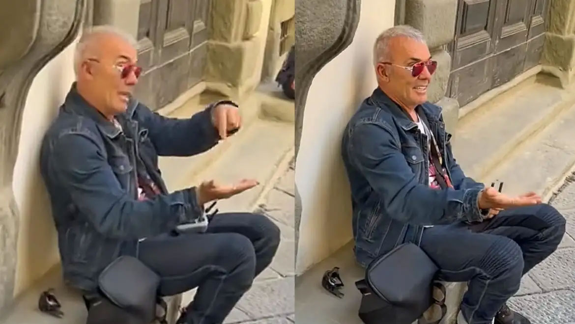 Ο Στέλιος Ρόκκος προσποιήθηκε τον ζητιάνο στην Ιταλία – Δείτε το απίθανο βίντεο