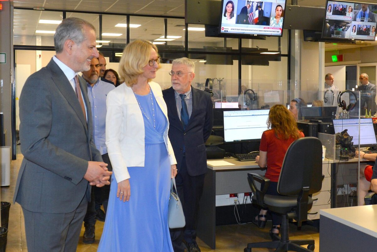 Επίσκεψη της πρέσβειρας της Αυστρίας Γκέρντα Φογκλ στην ΕΡΤ