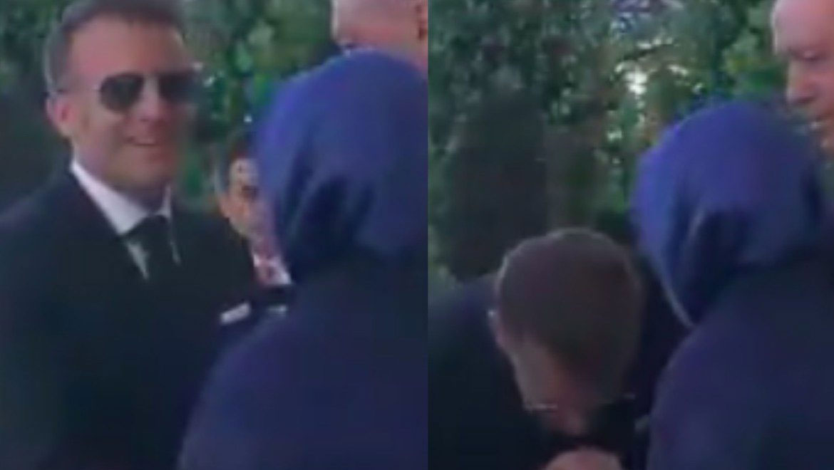 Το αμήχανο χειροφίλημα του Εμανουέλ Μακρόν στην Εμινέ Ερντογάν που συζητιέται παντού!