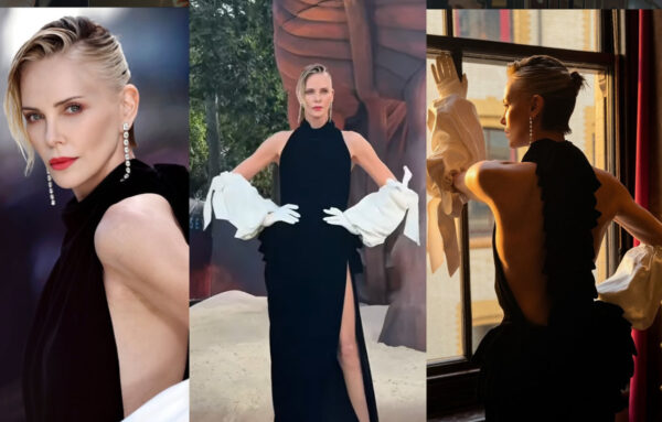 Charlize Theron: Τα γλυπτά γάντια που φόρεσε στο Λονδίνο