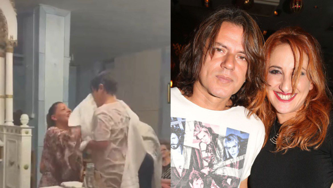 Δημήτρης Κοργιαλάς – Φωτεινή Ψυχίδου: Βάφτισαν τον 9χρονο γιο τους στη Ναύπακτο