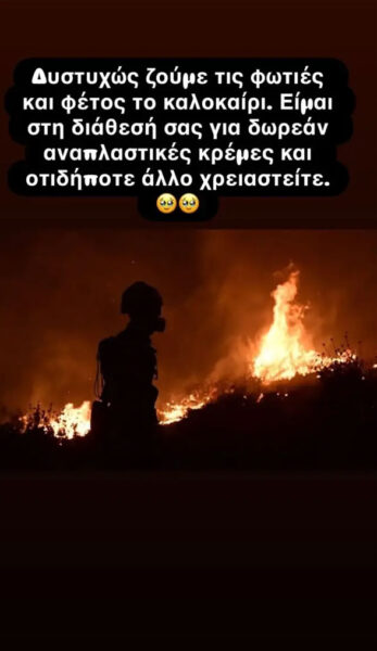 Δήμητρα Κατσαφάδου: Η στήριξη στους πληγέντες των πυρκαγιών
