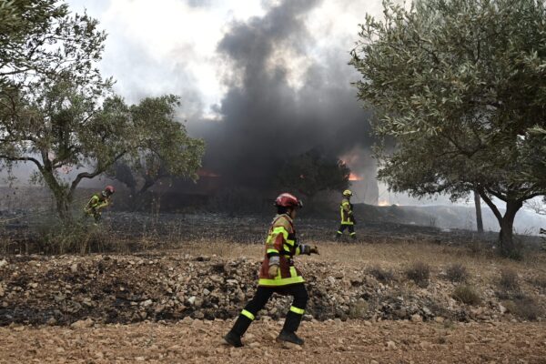 Χωρίς ενεργό μέτωπο η πυρκαγιά στο Ακόντιο Βοιωτίας
