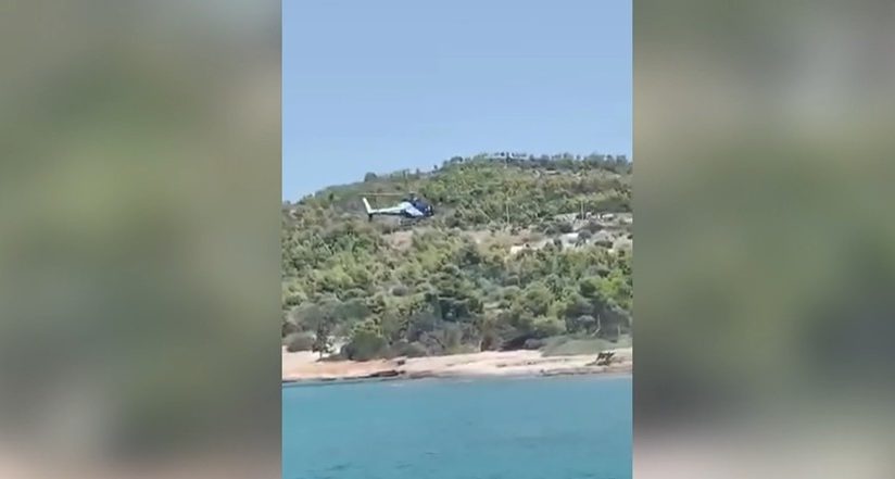 Ελικόπτερο προσγειώθηκε σε παραλία των Σπετσών – Παρενέβη ο εισαγγελέας