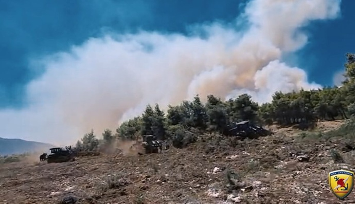Εύβοια: Πυρκαγιά σε χαμηλή βλάστηση στην Ιστιαία