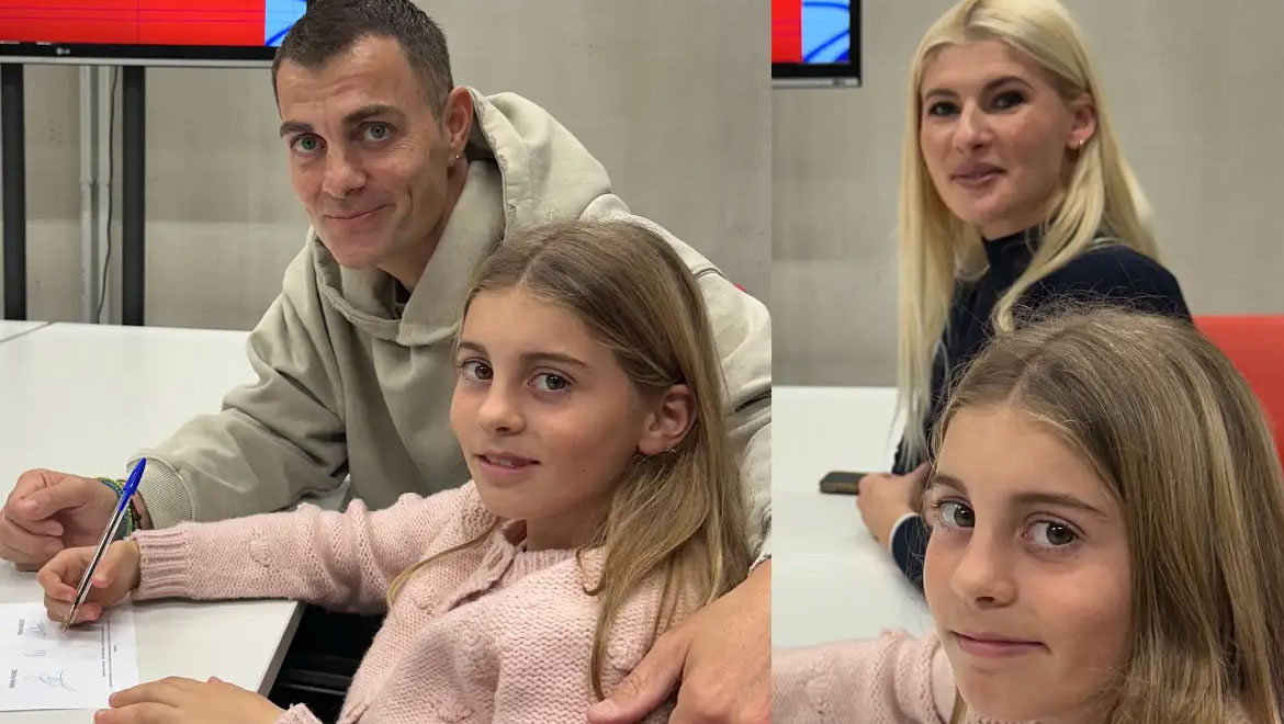 Στέλιος Χανταμπάκης – Όλγα Πηλιάκη: Η 10χρονη Μαλένα ανανέωσε το συμβόλαιό της με την Ατλέτικο Μαδρίτης