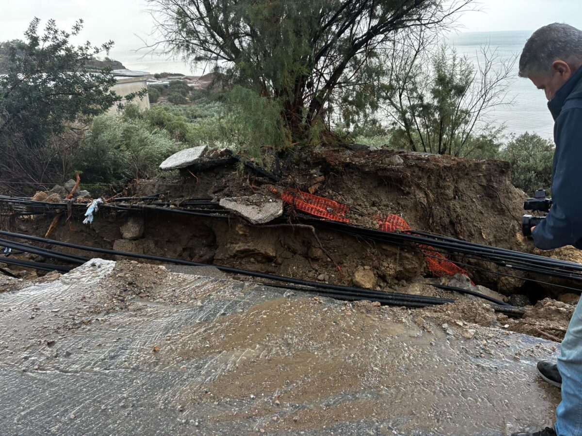 Μεγάλα ύψη βροχής στην Κρήτη – Στα 318 χιλιοστά το ύψος βροχής στο Ξυλόσκαλο Χανίων